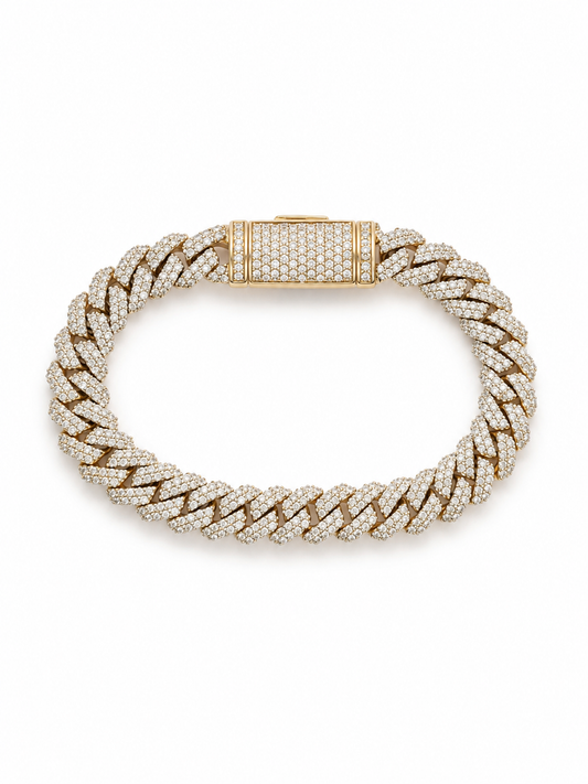 Diamond Cuban Link Bracelet BRAC10189~ 4.25 carats 14K Yellow Gold
