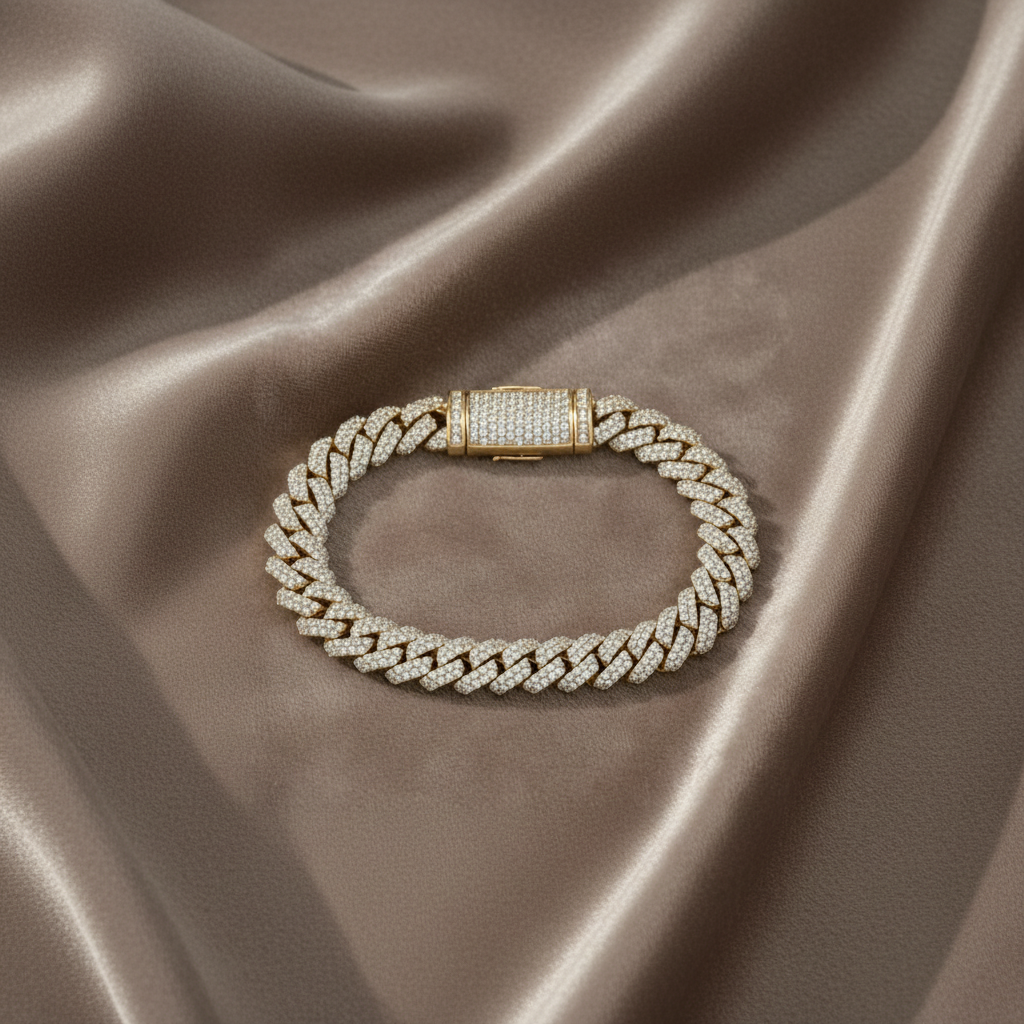 Diamond Cuban Link Bracelet BRAC10189~ 4.25 carats 14K Yellow Gold