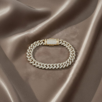 Diamond Cuban Link Bracelet BRAC10189~ 4.25 carats 14K Yellow Gold