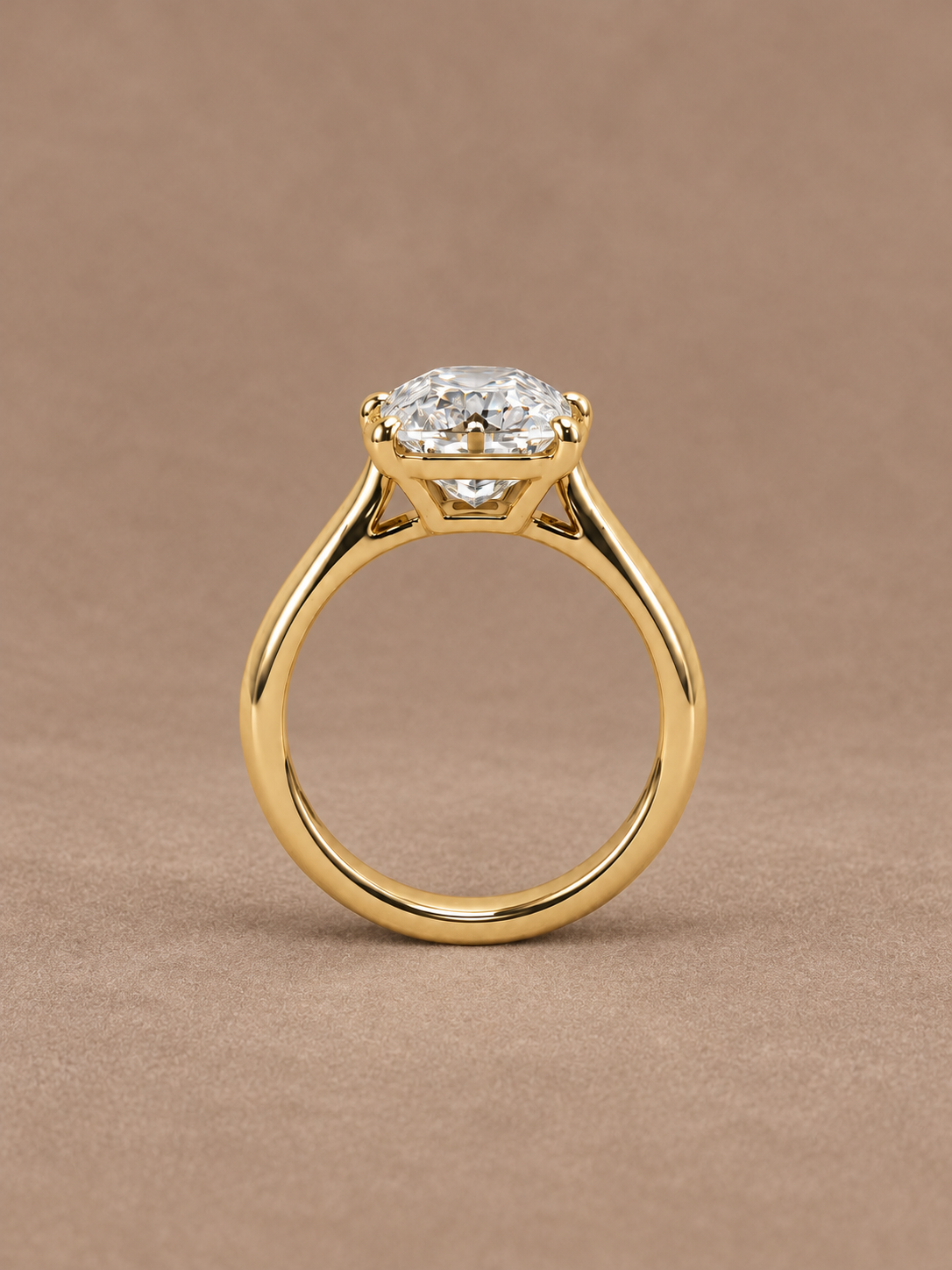 Lab Grown Diamond Engagement Ring Old Miner Cut~ Noa 7.23 ct