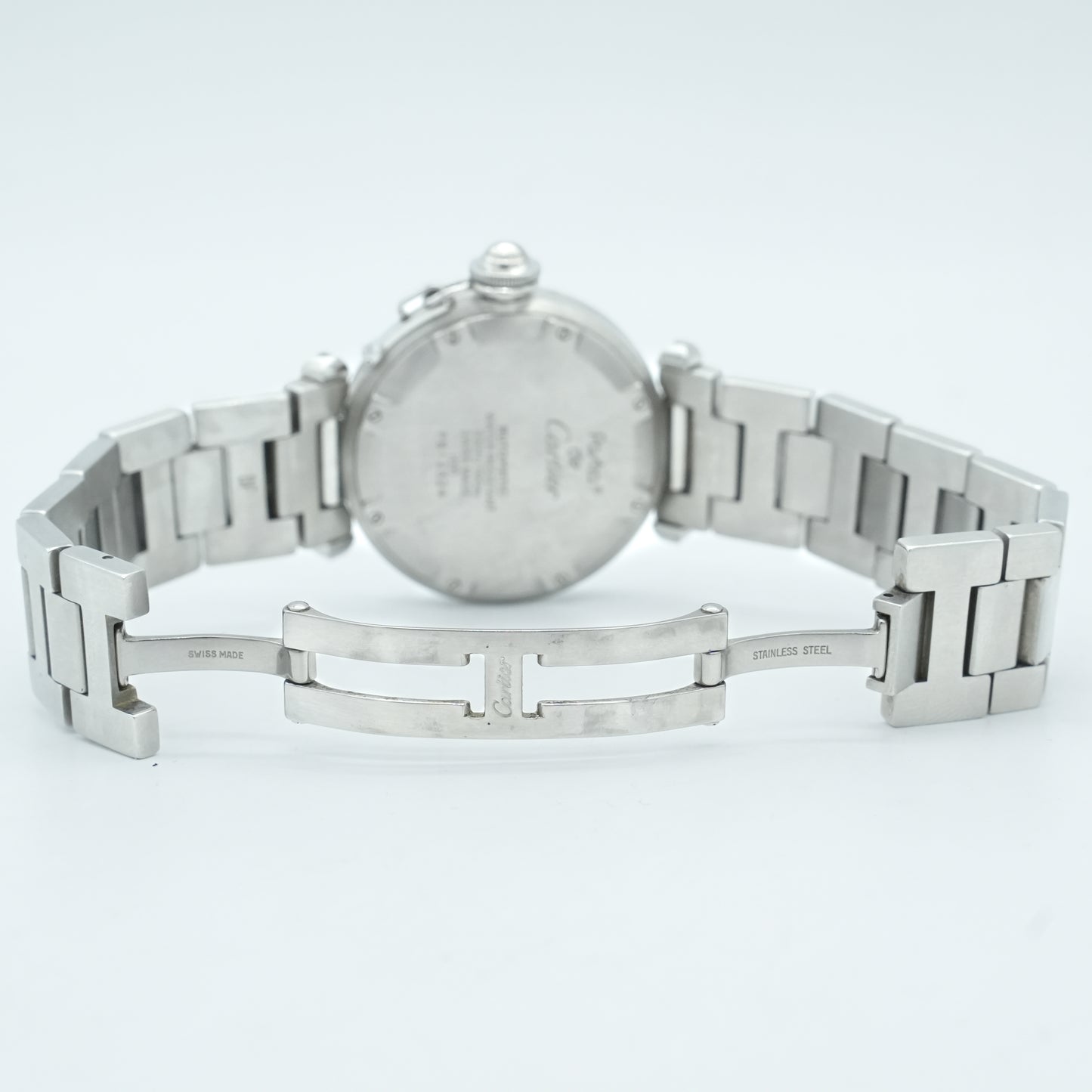 Cartier Pasha C Silver Unisex Watch Ref. W31010M7 Steel 35mm