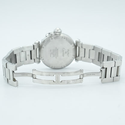 Cartier Pasha C Silver Unisex Watch Ref. W31010M7 Steel 35mm