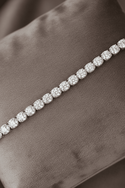 Lab Grown Diamond Tennis Bracelet ~ BRAC10226 Cushion Cut