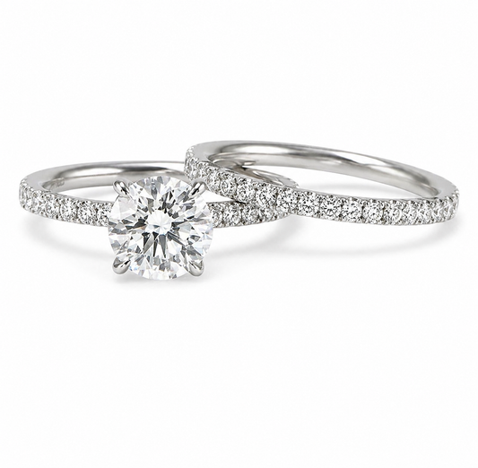 "ENGR02299" Solitaire Round Diamond Engagement Ring