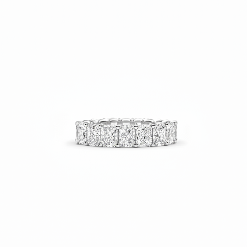 4.86 carat Lab Grown Diamonds 9074688 ~ Radiant Cut Eternity Band