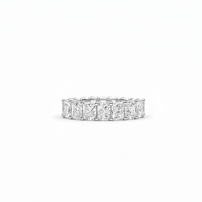 4.86 carat Lab Grown Diamonds 9074688 ~ Radiant Cut Eternity Band