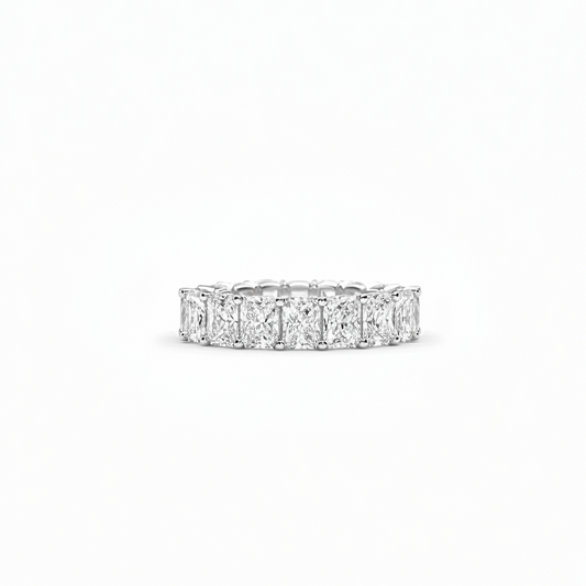 4.86 carat Lab Grown Diamonds 9074688 ~ Radiant Cut Eternity Band