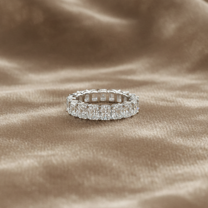 4.86 carat Lab Grown Diamonds 9074688 ~ Radiant Cut Eternity Band