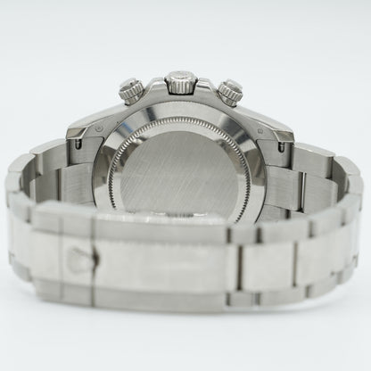 Rolex Cosmograph Daytona 40mm White Gold Silver Dial 116509