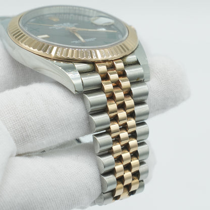 Rolex Datejust 41mm Wimbledon Dial 126333 Two Tone Yellow Gold/Steel