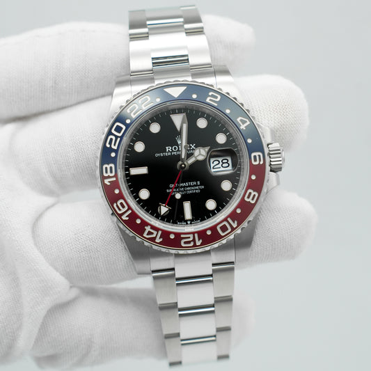 Rolex GMT-Master II 'PEPSI' BLACK Stainless Steel 40mm 126710BLRO