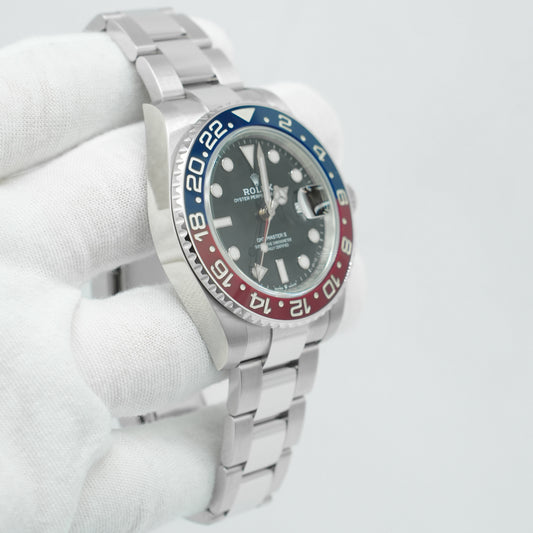 Rolex GMT-Master II 'PEPSI' BLACK Stainless Steel 40mm 126710BLRO