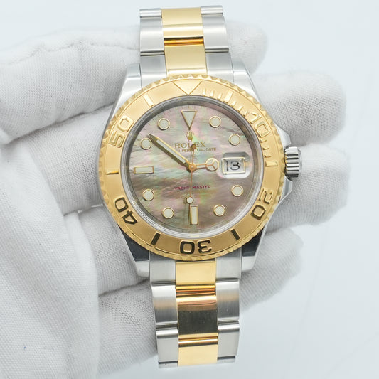 Rolex Yacht Master 40mm 16623 Tahitian MOP Steel/Gold