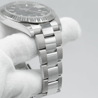 Rolex Datejust 41mm 126334 Fluted Bezel Black Dial