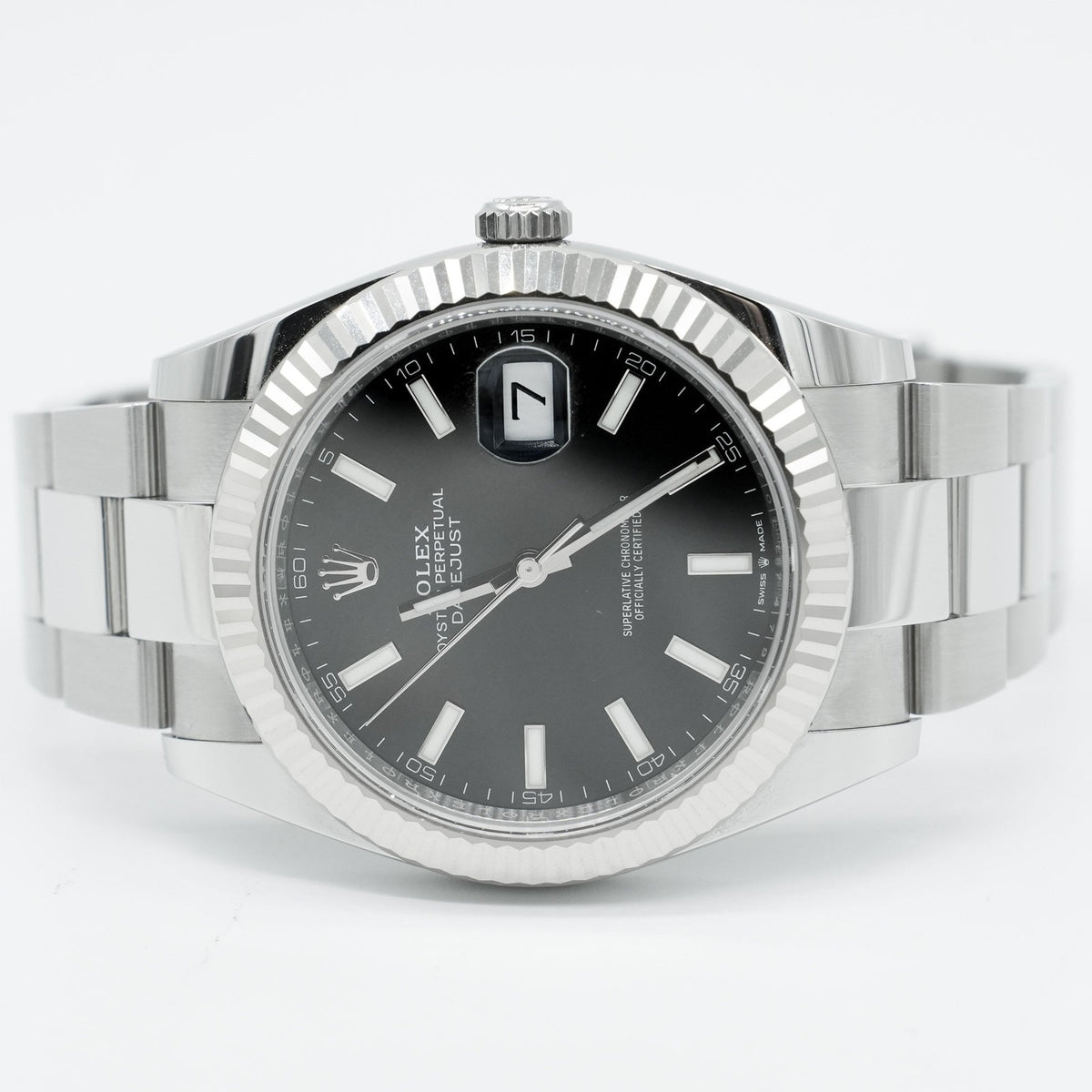 Rolex Datejust 41mm 126334 Fluted Bezel Black Dial