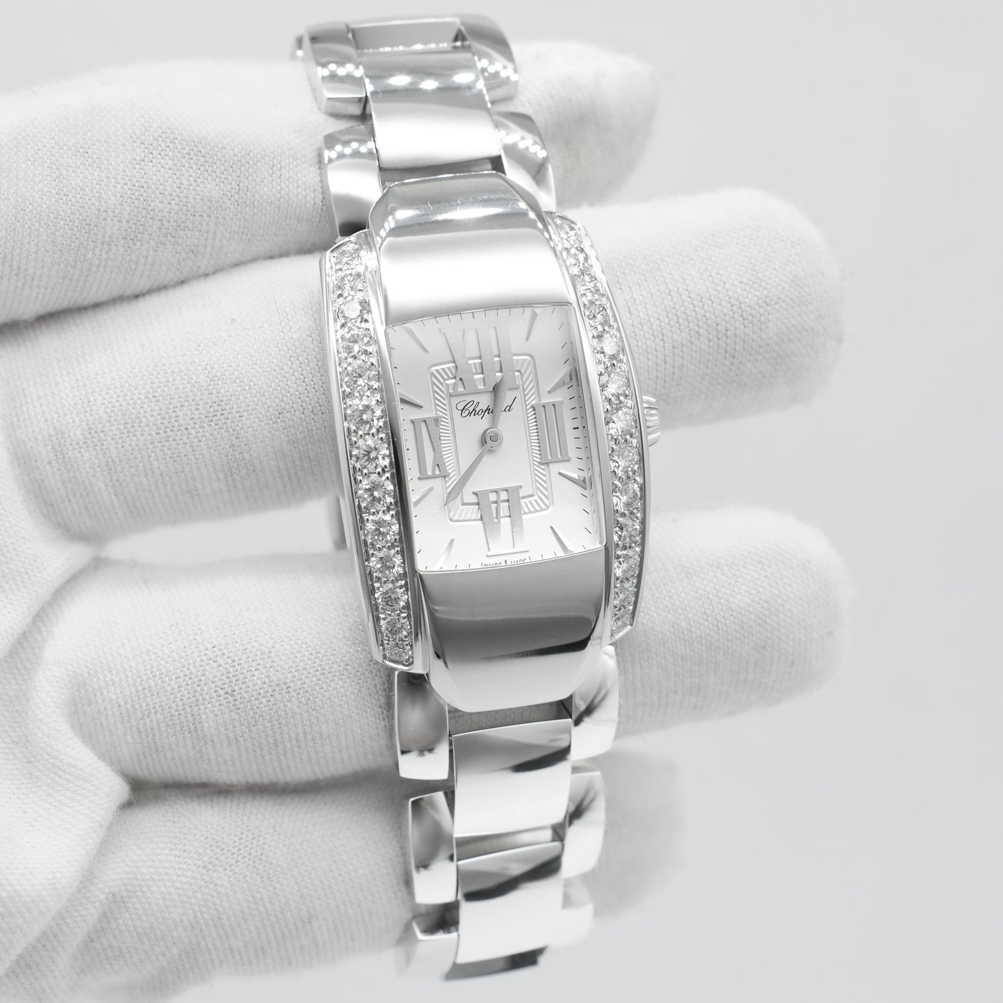 Chopard La Strada 419398-1001 18k White Gold 26mm