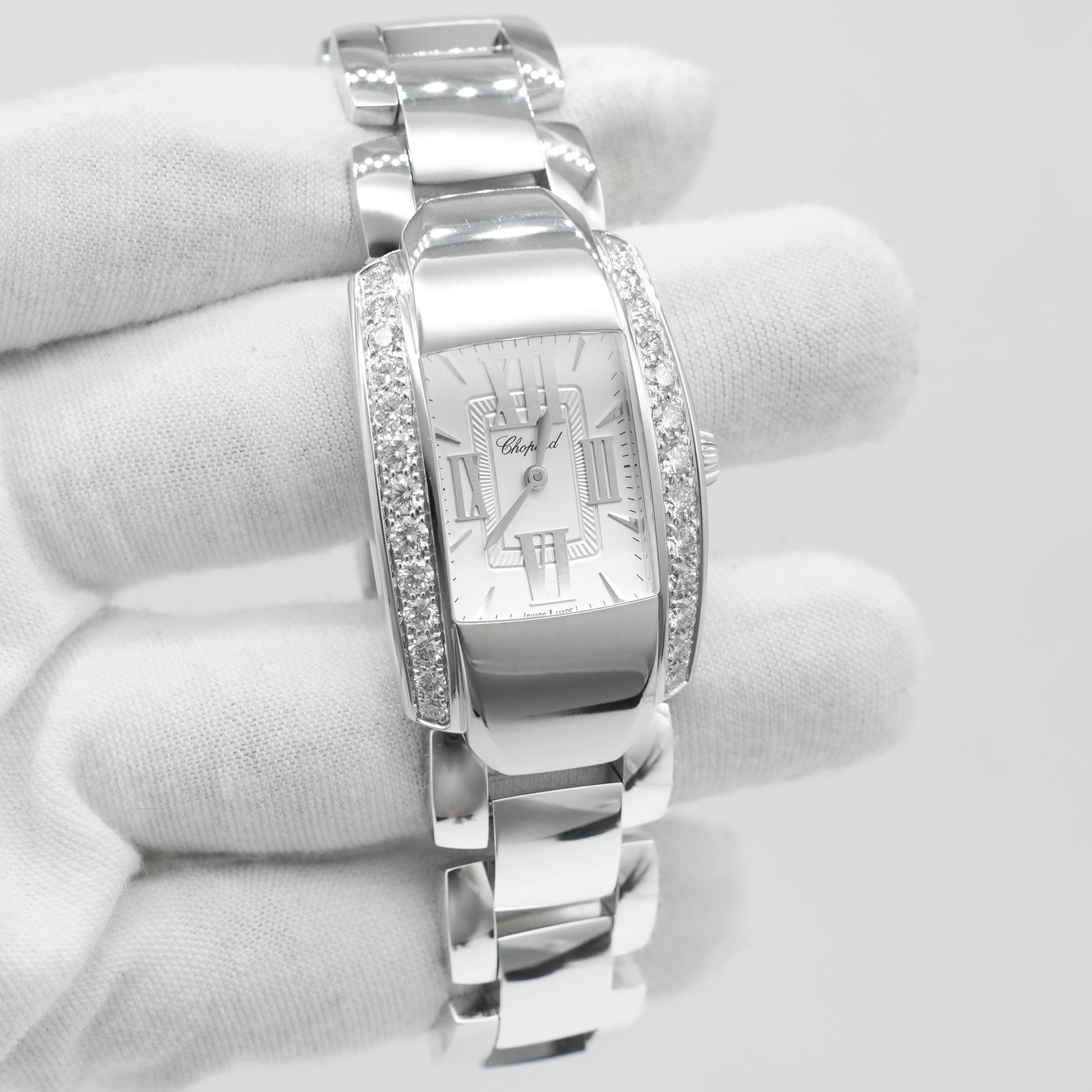 Chopard La Strada 419398-1001 18k White Gold 26mm