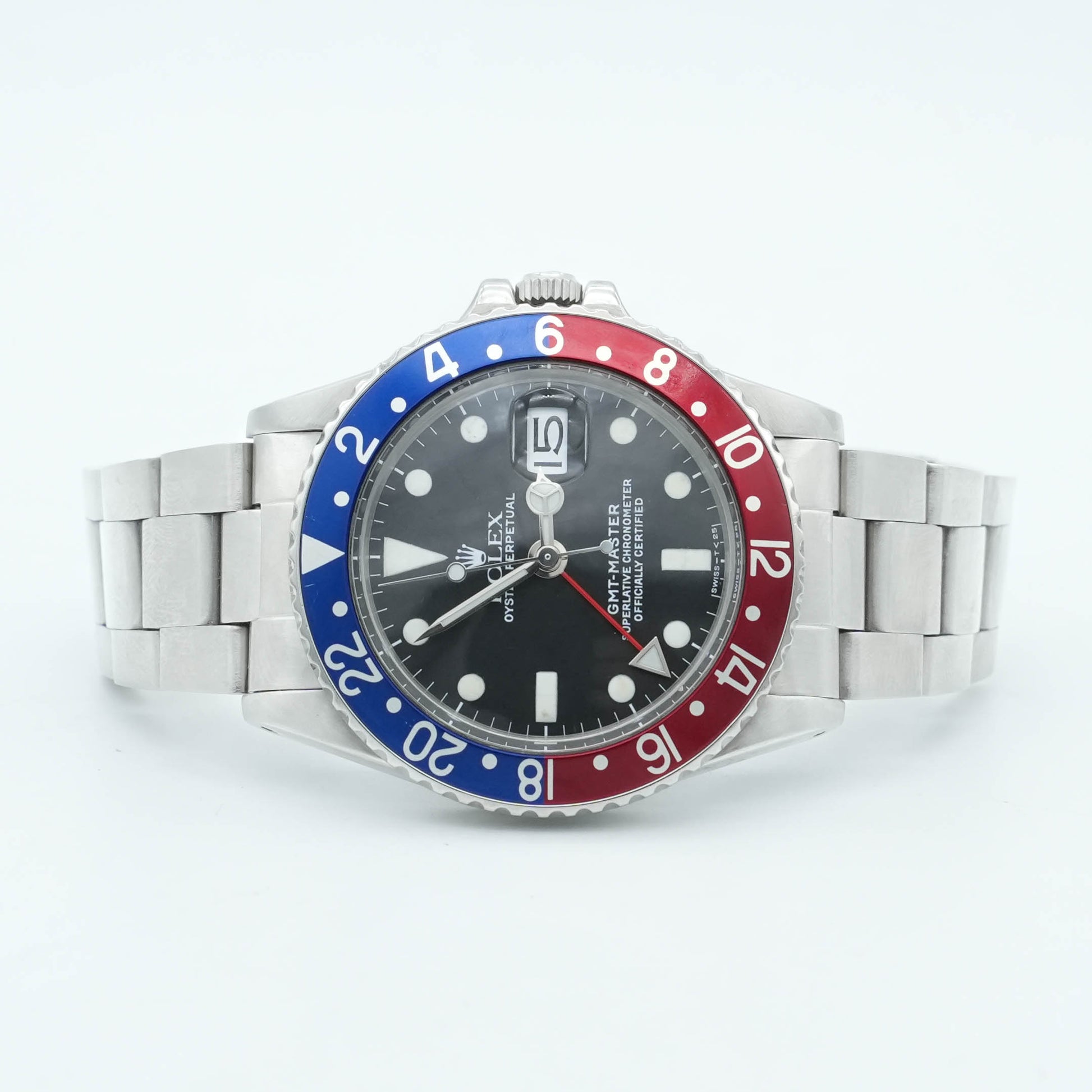 Rolex GMT-Master Pepsi 40mm Men's Automatic Watch 1675 Ebay Authentication Card
