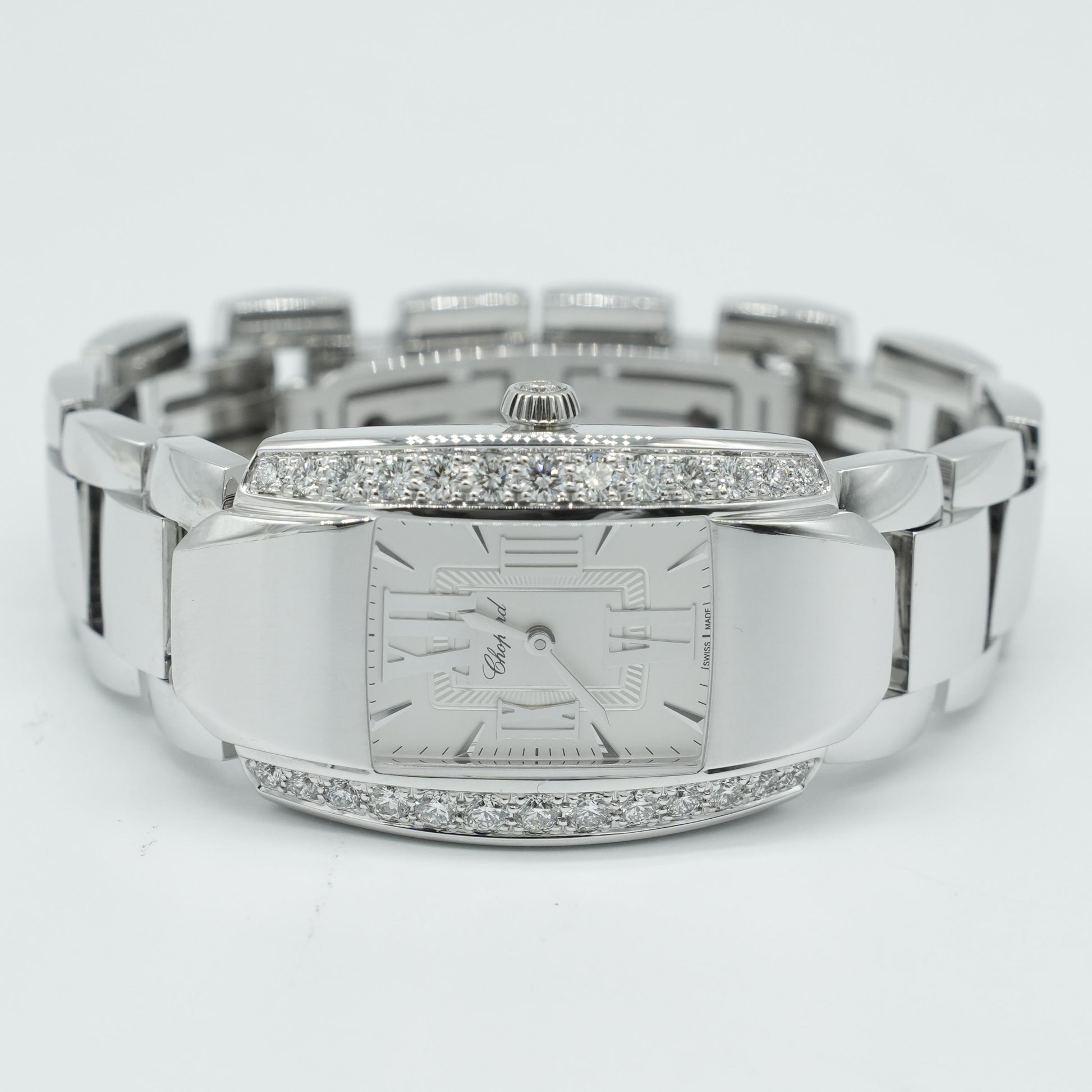 Chopard La Strada 419398-1001 18k White Gold 26mm