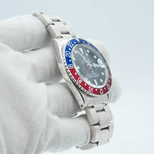 Rolex GMT-Master Pepsi 40mm Men's Automatic Watch 1675 Ebay Authentication Card
