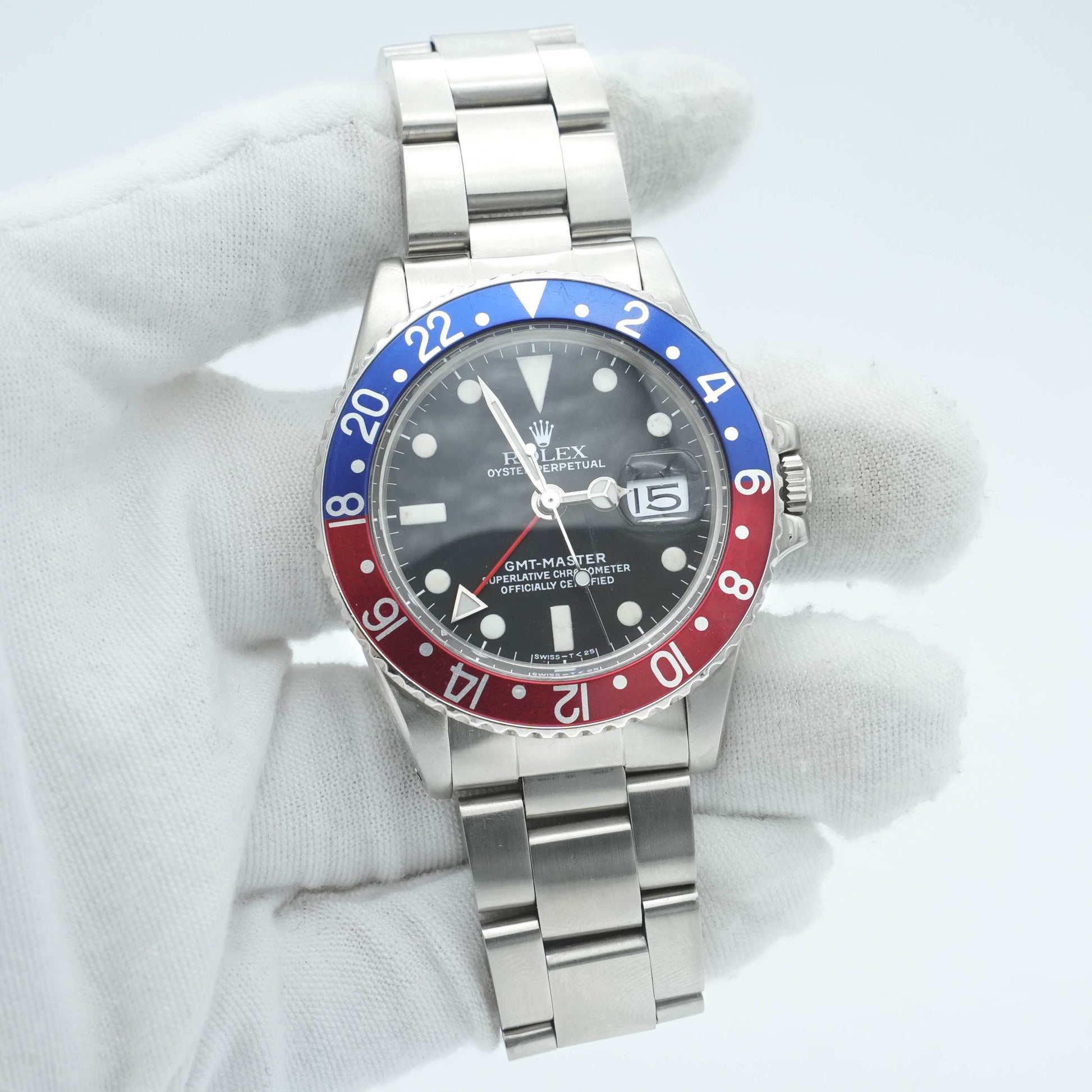 Rolex GMT-Master Pepsi 40mm Men's Automatic Watch 1675 Ebay Authentication Card
