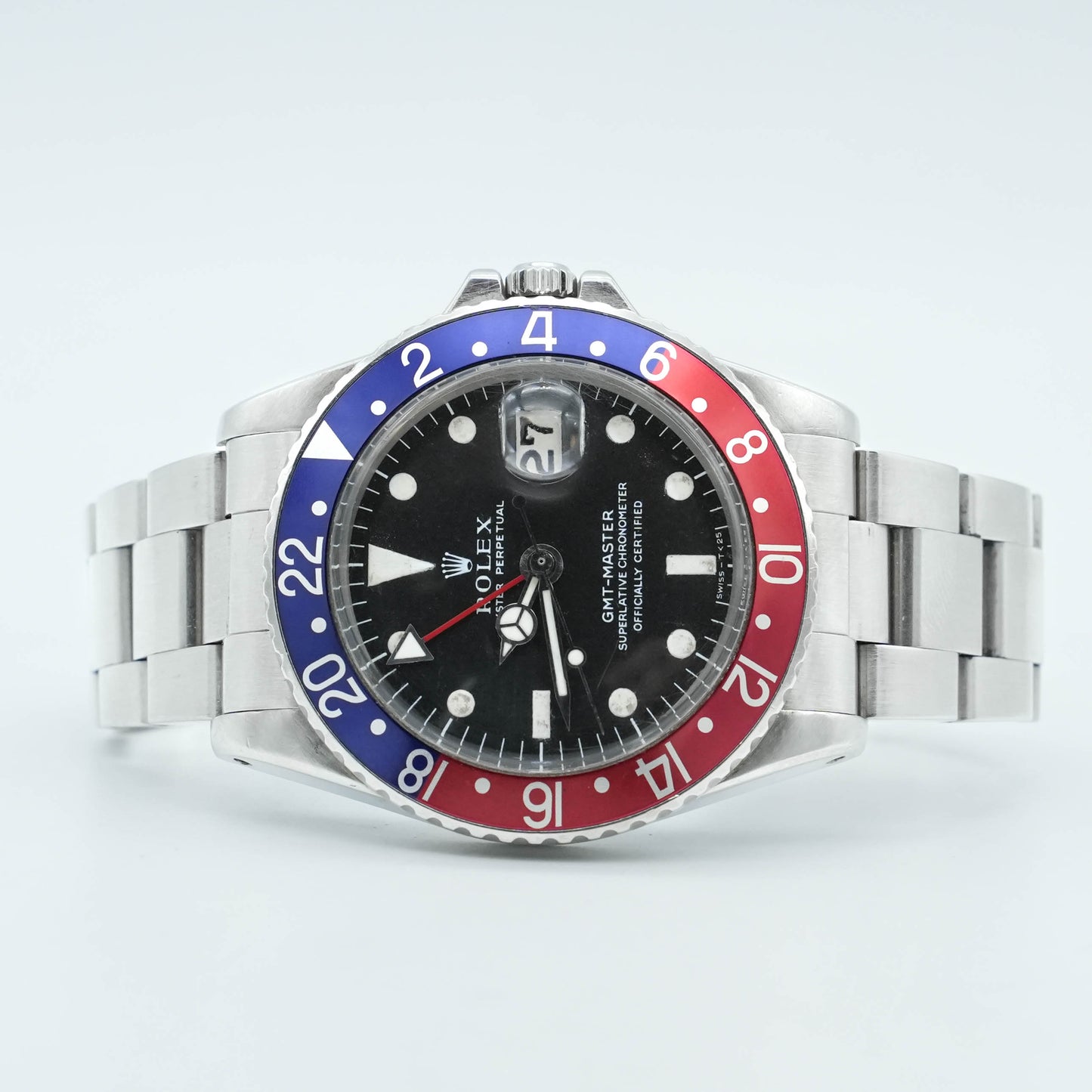 Rolex GMT Master 1675 Stainless Steel Pepsi Bezel 40mm
