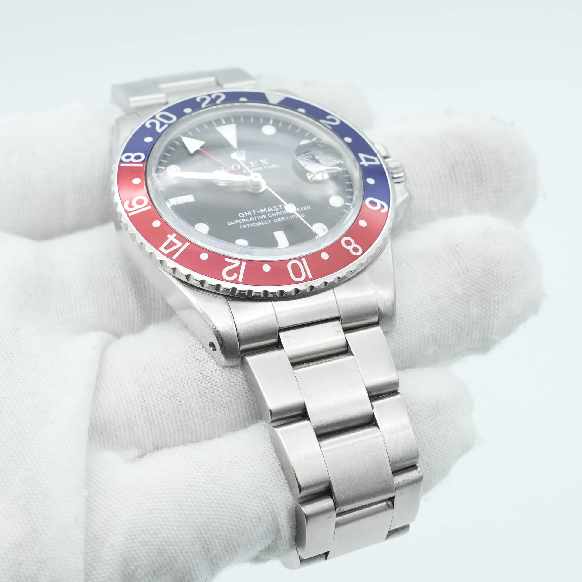 Rolex GMT Master 1675 Stainless Steel Pepsi Bezel 40mm