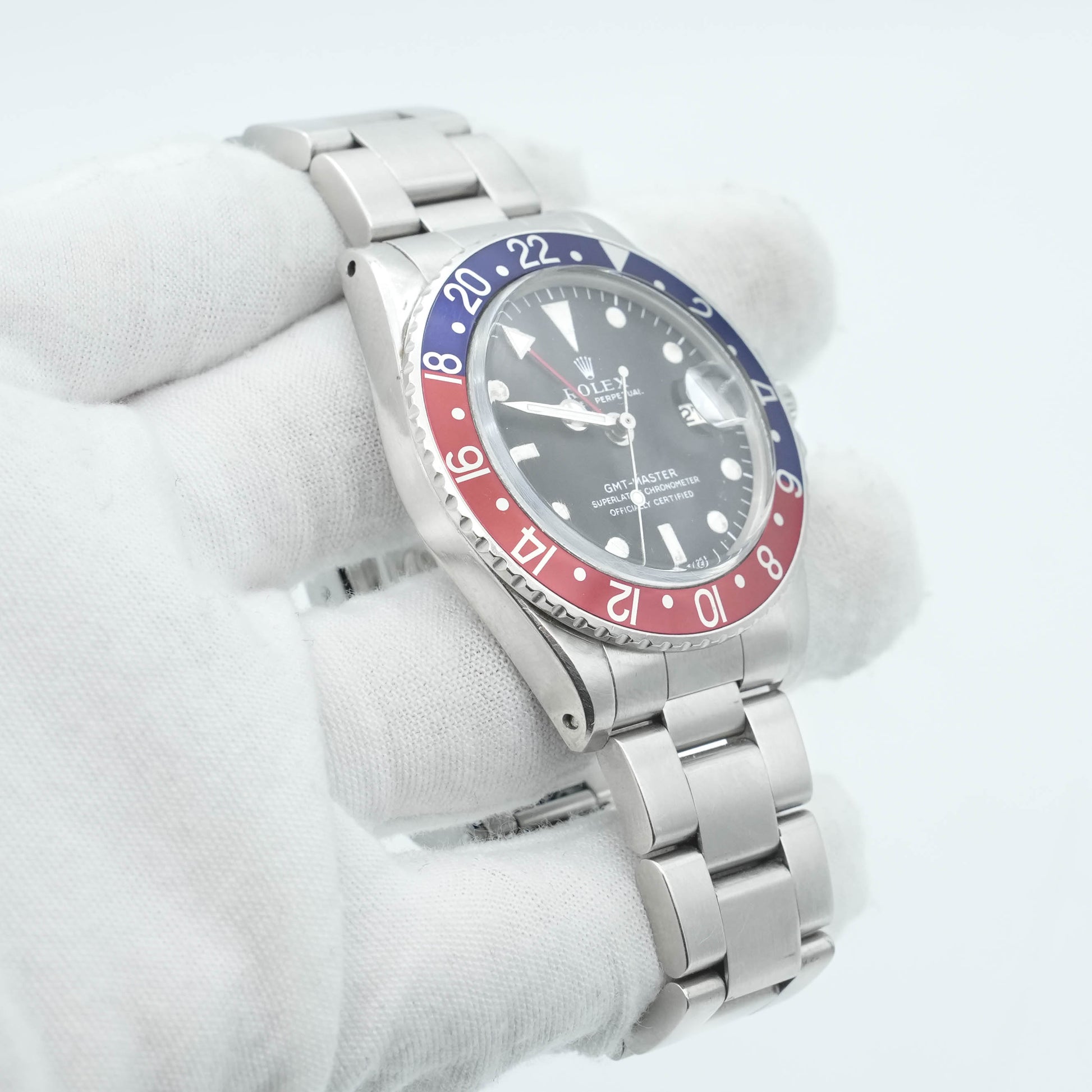 Rolex GMT Master 1675 Stainless Steel Pepsi Bezel 40mm