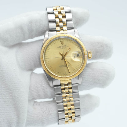 Rolex Oyster Perpetual Date 1512 Zephyr Yellow Gold 34mm