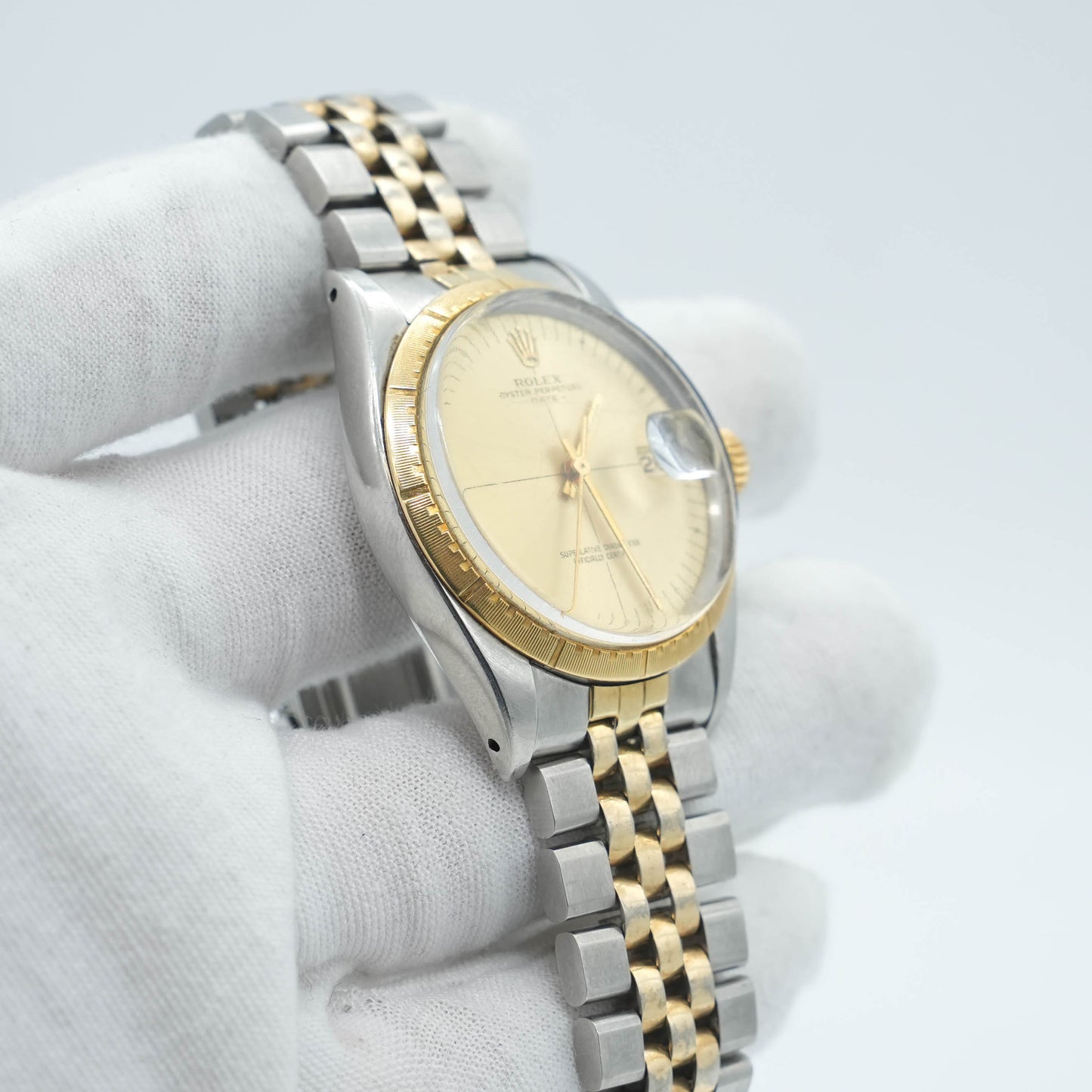 Rolex Oyster Perpetual Date 1512 Zephyr Yellow Gold 34mm