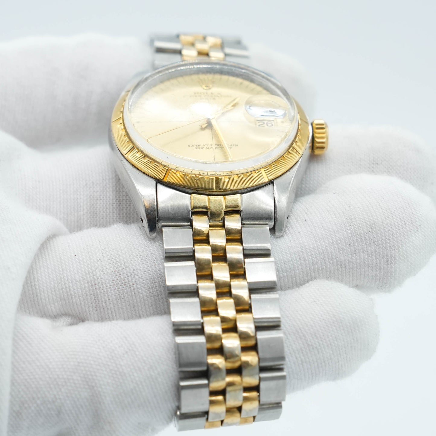 Rolex Oyster Perpetual Date 1512 Zephyr Yellow Gold 34mm