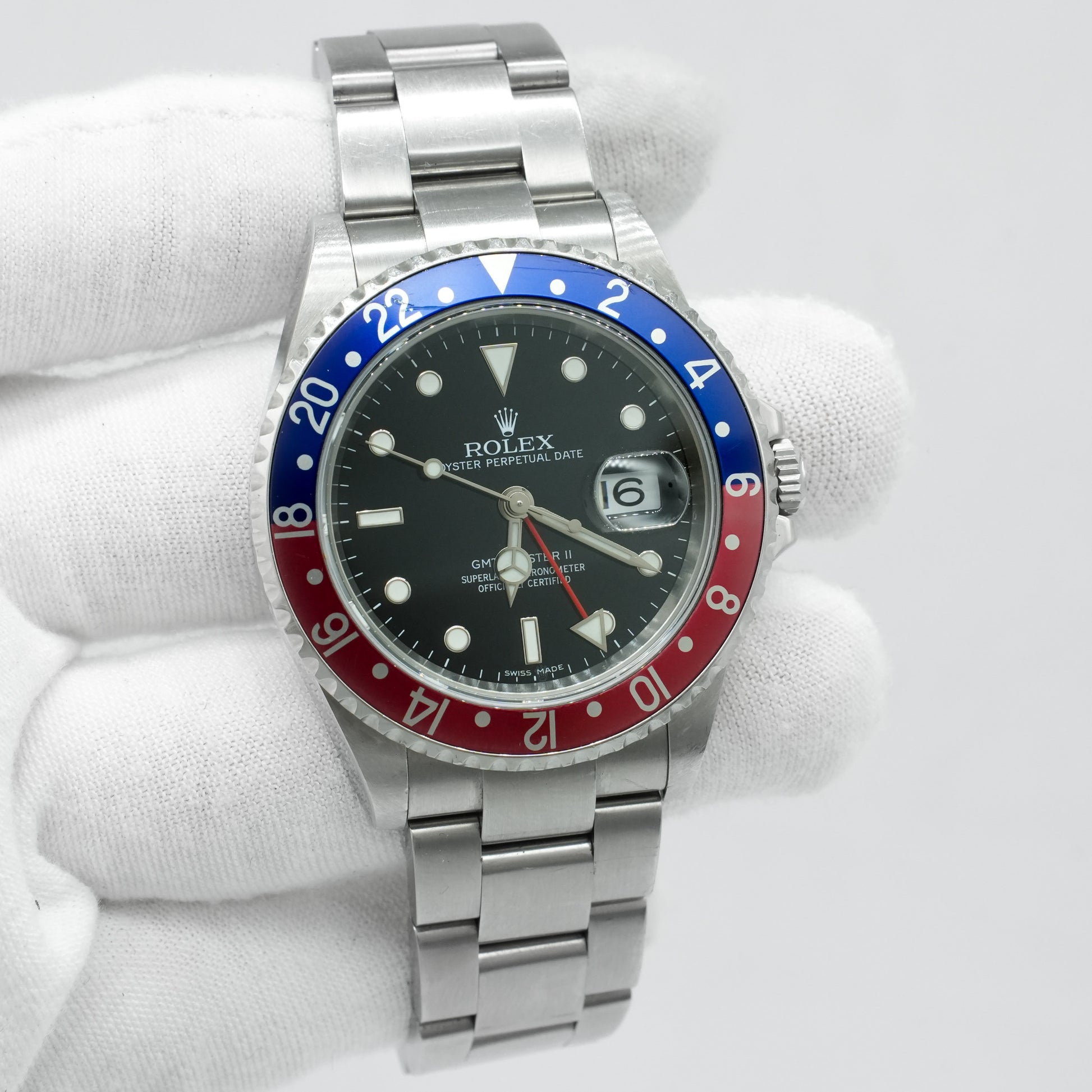 ROLEX GMT Master II 16710T Pepsi Black Dial 40mm