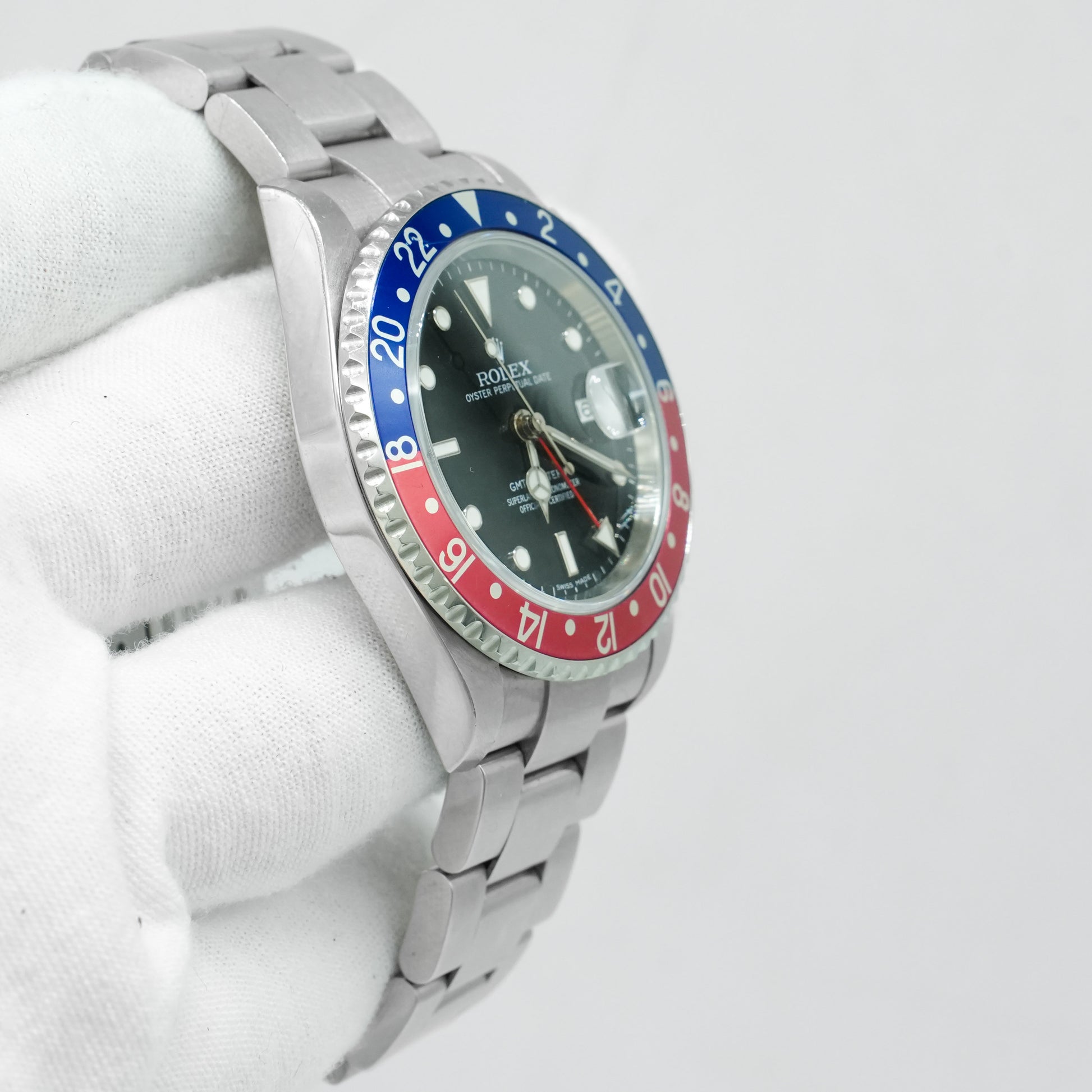 ROLEX GMT Master II 16710T Pepsi Black Dial 40mm