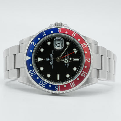 ROLEX GMT Master II 16710T Pepsi Black Dial 40mm