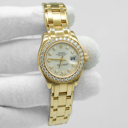Rolex Lady-Datejust Pearlmaster 80298 with Service Card