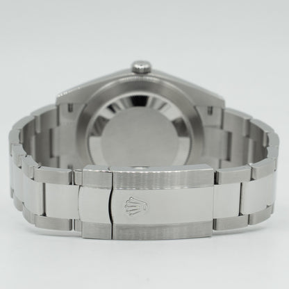Rolex Datejust 41mm Stainless Steel Factory Black Diamond Dial 126334