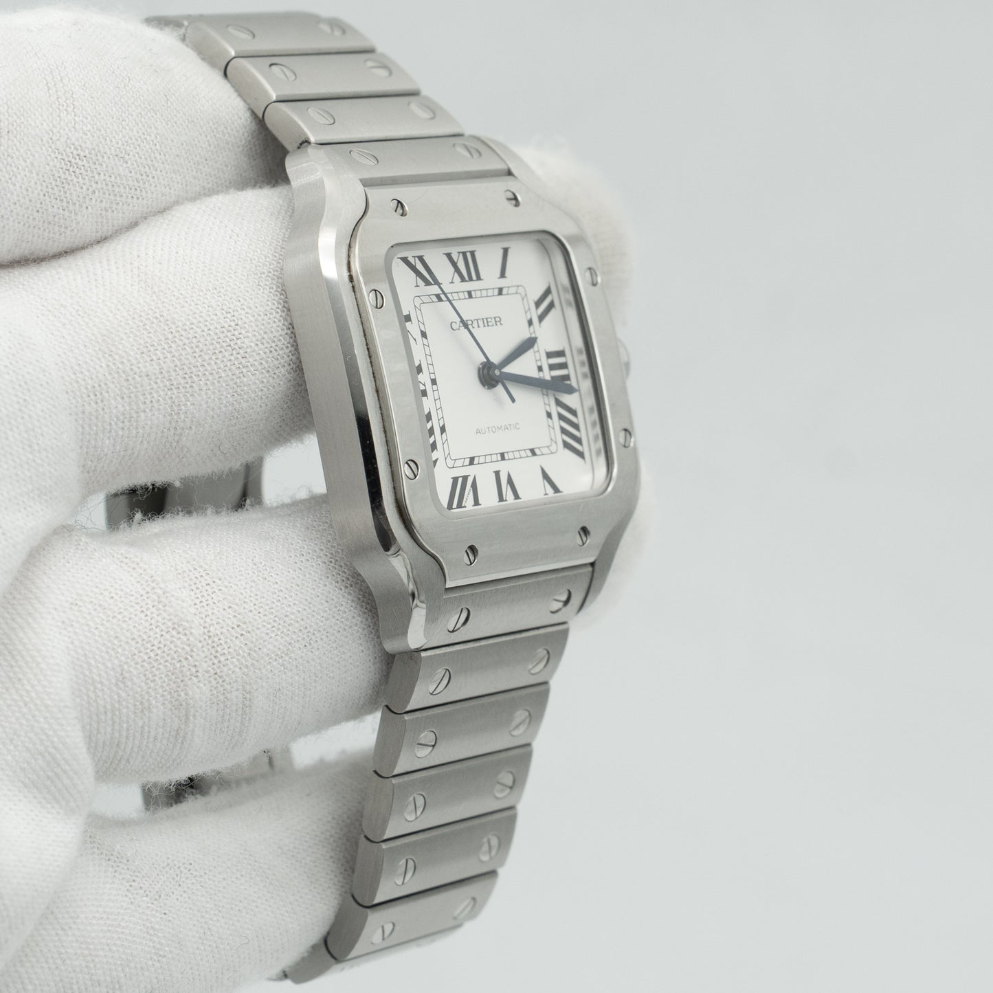 Cartier Santos De Cartier Medium WSSA0029 35MM Silver Dial