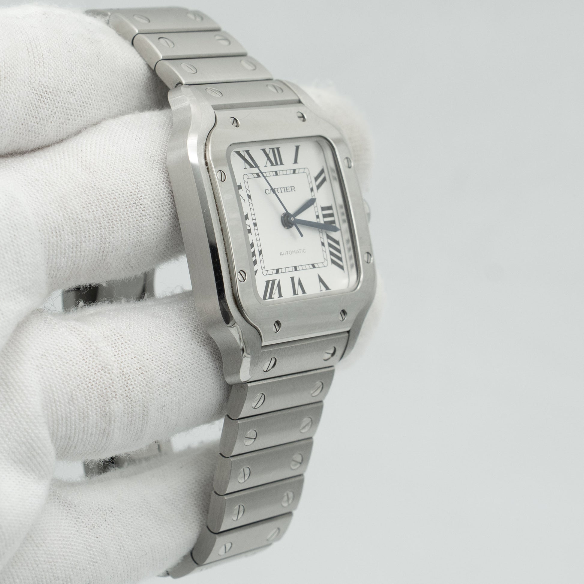 Cartier Santos De Cartier Medium WSSA0029 35MM Silver Dial