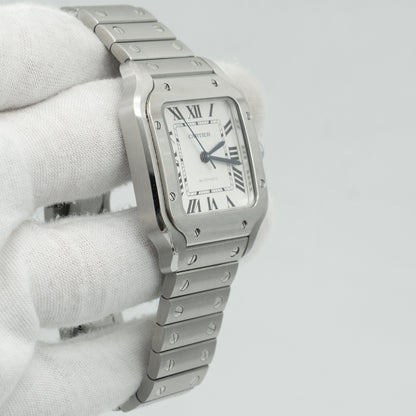 Cartier Santos De Cartier Medium WSSA0029 35MM Silver Dial