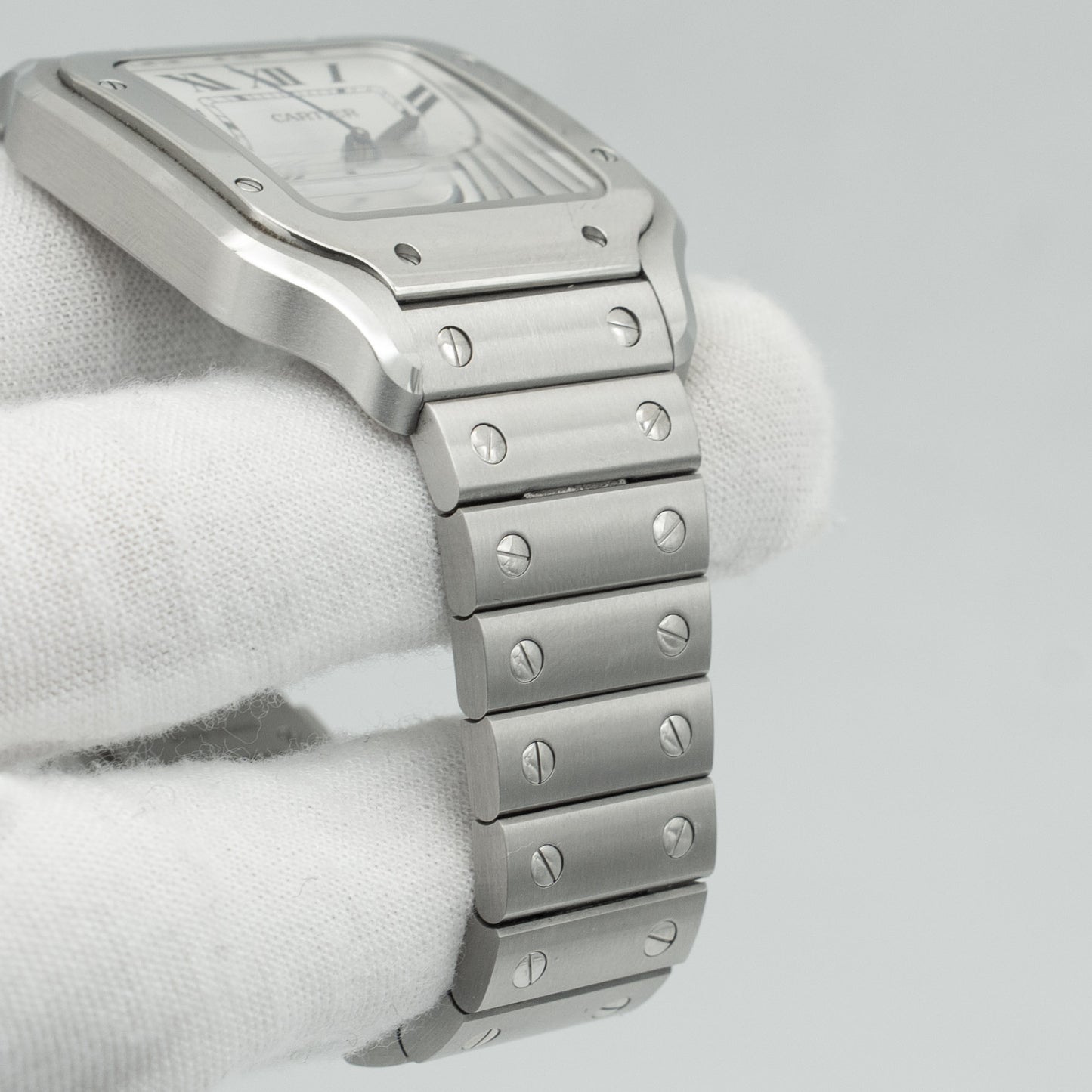 Cartier Santos De Cartier Medium WSSA0029 35MM Silver Dial
