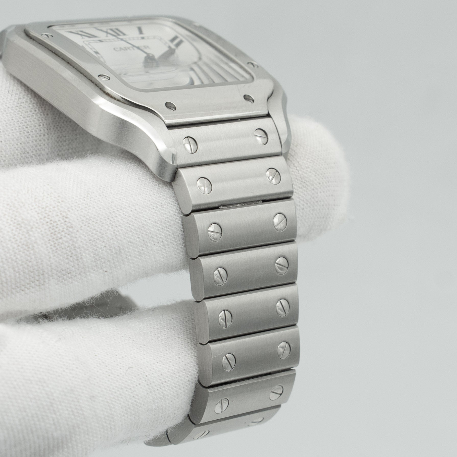 Cartier Santos De Cartier Medium WSSA0029 35MM Silver Dial