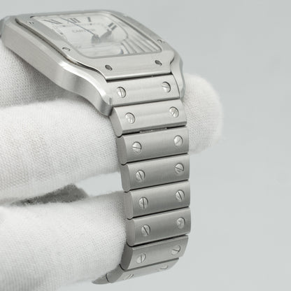 Cartier Santos De Cartier Medium WSSA0029 35MM Silver Dial