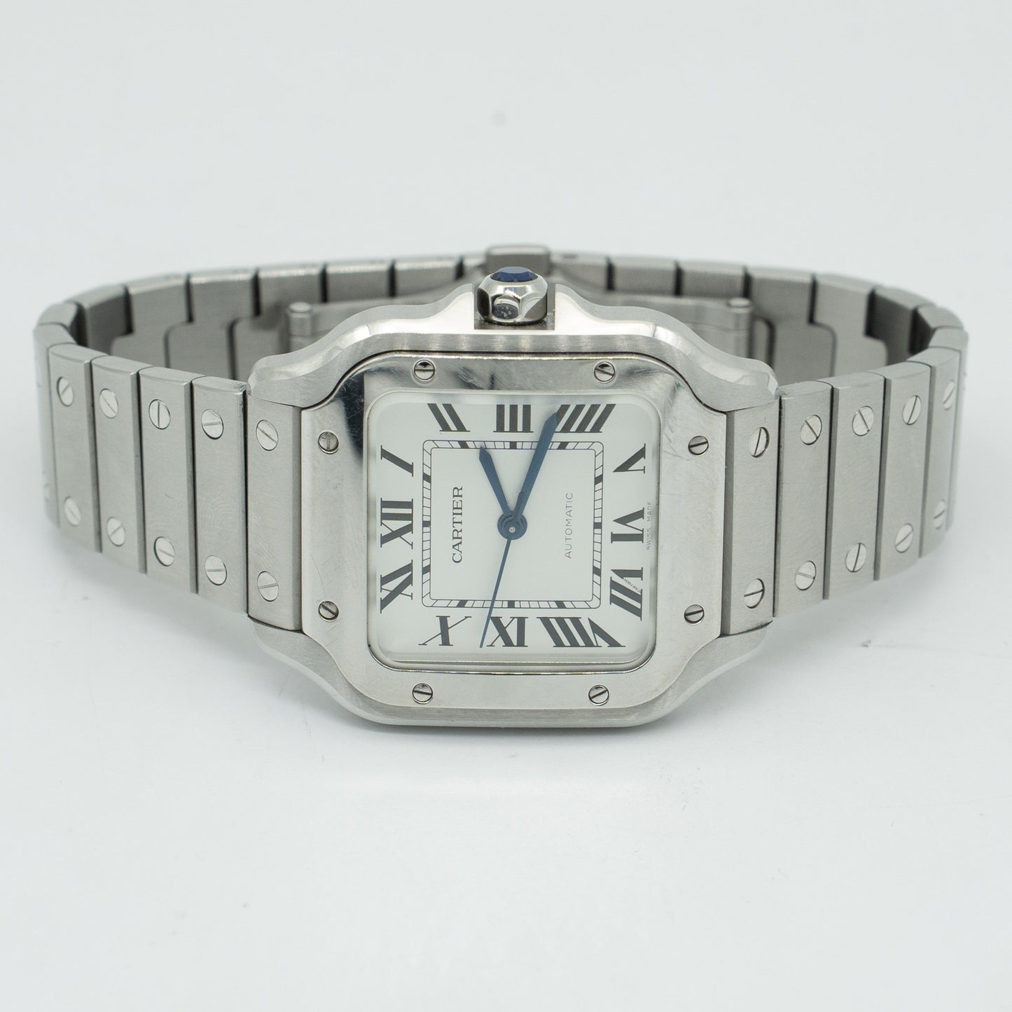Cartier Santos De Cartier Medium WSSA0029 35MM Silver Dial