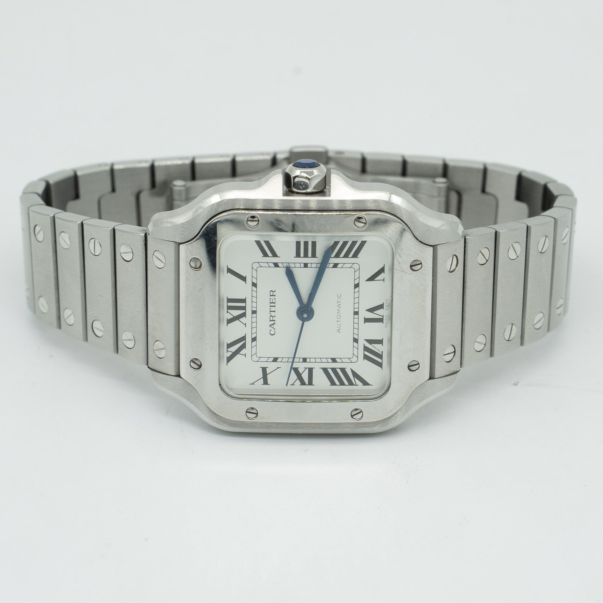 Cartier Santos De Cartier Medium WSSA0029 35MM Silver Dial