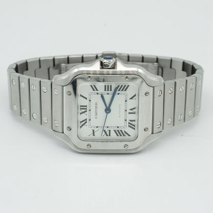 Cartier Santos De Cartier Medium WSSA0029 35MM Silver Dial