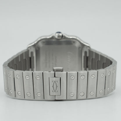 Cartier Santos De Cartier Medium WSSA0029 35MM Silver Dial