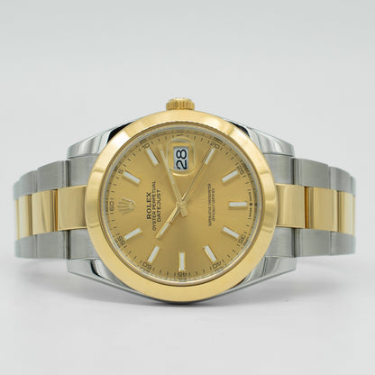 Rolex Datejust 41mm 126303 Champagne Index Dial Oyster Bracelet