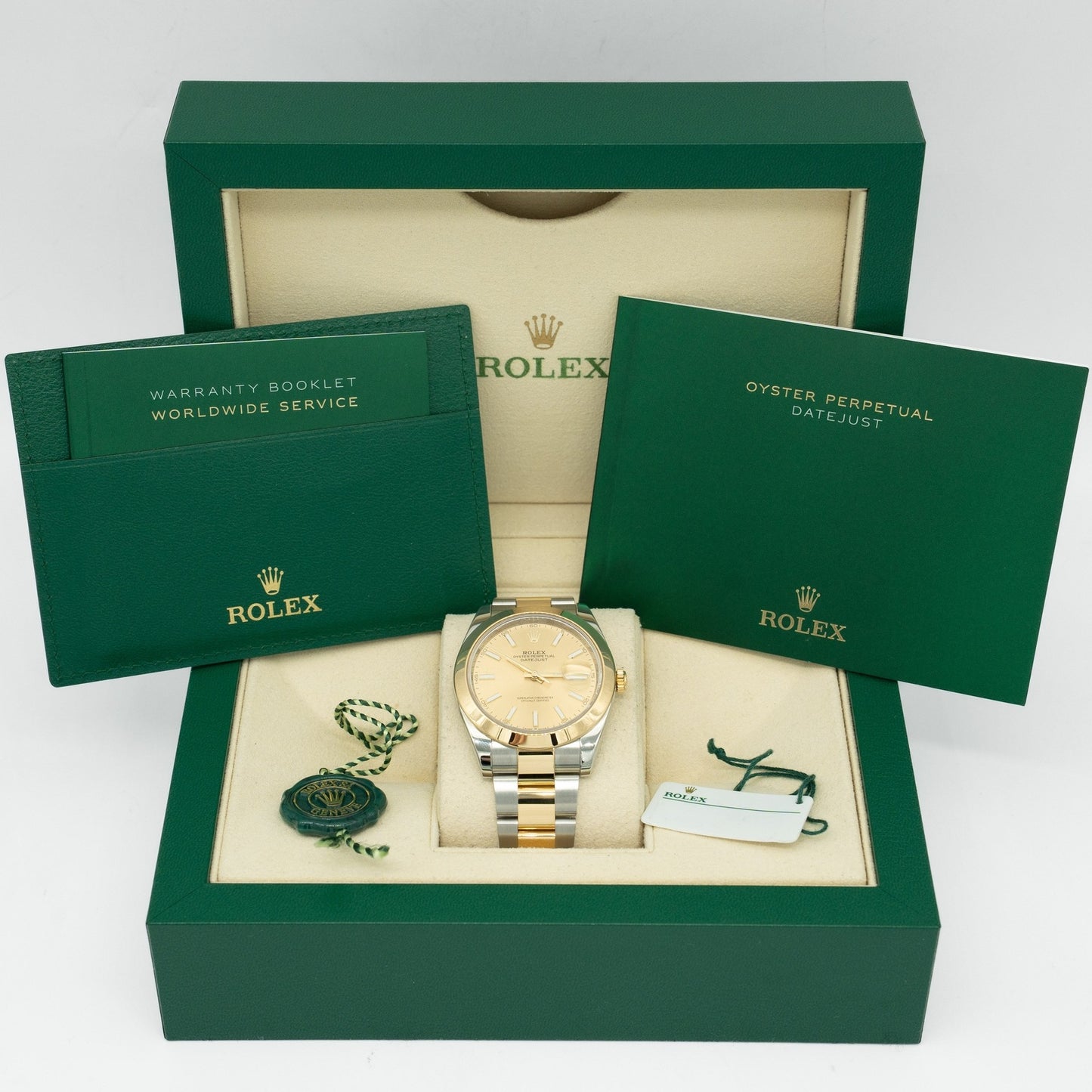 Rolex Datejust 41mm 126303 Champagne Index Dial Oyster Bracelet