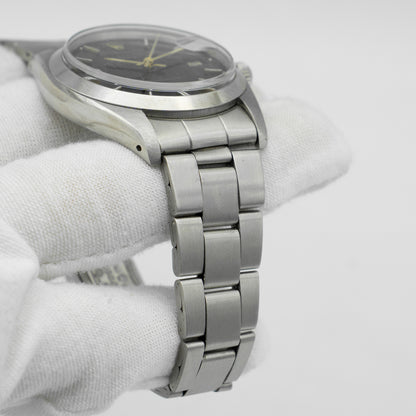 Rolex Oysterdate Precision 6694 Black Dial Oyster Bracelet 34mm
