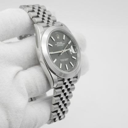 Rolex Datejust 41mm 126300 Jubilee Bracelet with Rhodium dial